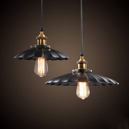 Rynx | Ironique Vintage Industrial Pendant Light | Iron Lampshade | 1-Light Design | Retro Lighting for Living Spaces