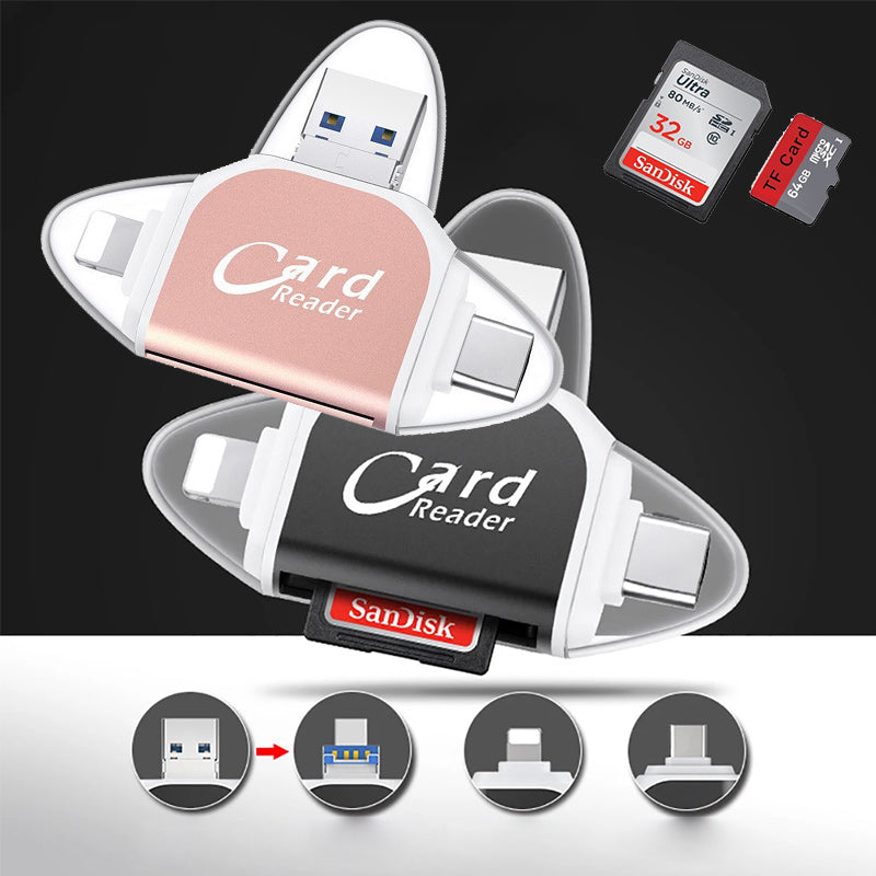 Rynx | Port 4 In1 Universal Sd Tf Card Reader