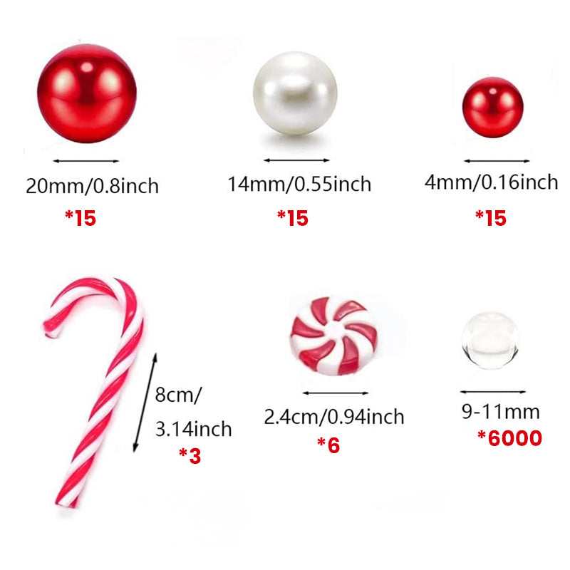 Rynx | Crystal bottom water pearl/Cute Christmas vase filling decoration