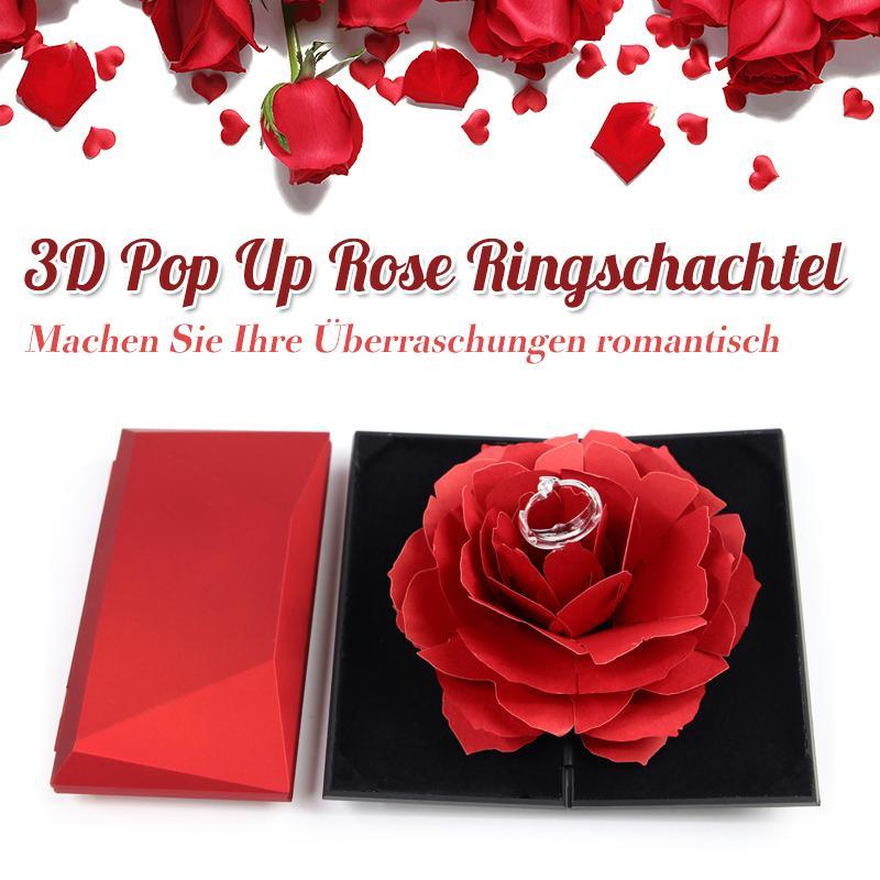Rynx | 3D Pop Up Rose Ring Box