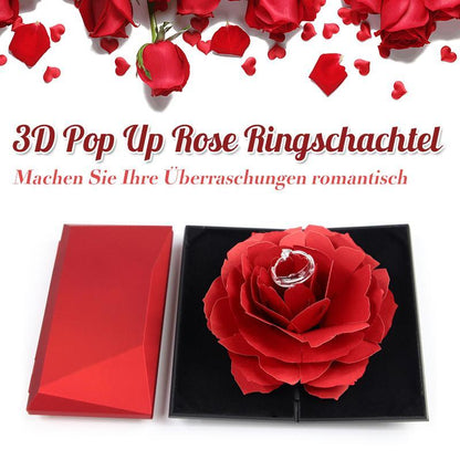 Rynx | 3D Pop Up Rose Ring Box