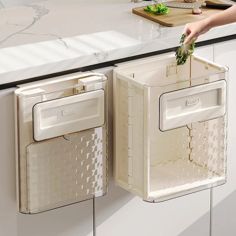 Rynx | Space Saver Door Hanging Foldable Garbage Can