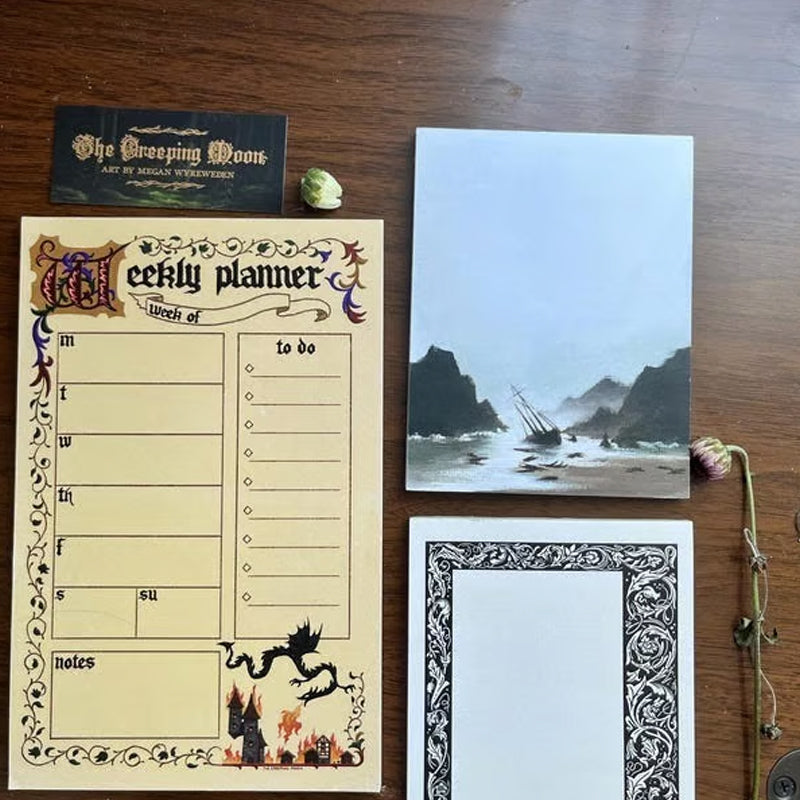 Rynx | Stationery of the medieval notepad series