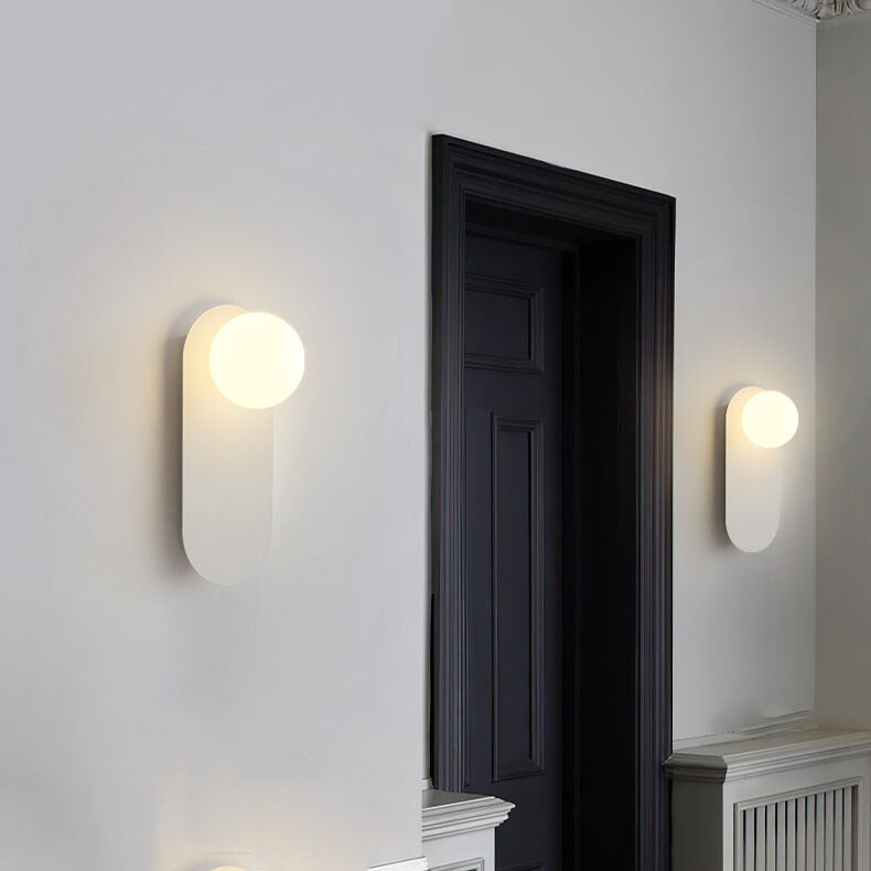 Rynx | AuraGlow Nordic Wall Lamp with Glass Ring | Minimalist Design | Single-Bulb LED Wall Light for Living Spaces