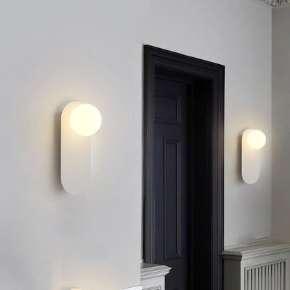 Rynx | AuraGlow Nordic Wall Lamp with Glass Ring | Minimalist Design | Single-Bulb LED Wall Light for Living Spaces