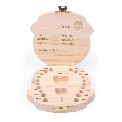 Rynx | Wooden Teeth Memory Box for Precious Memories - ToothTreasure (1+1 FREE)