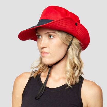 RYNX | SunWise UV Protection Foldable Sun Hat Red