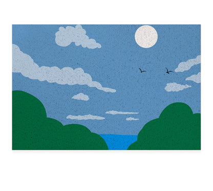 Rynx | Sunning Blue Sky and Sea PVC Entrance Mat