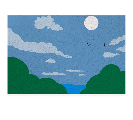Rynx | Sunning Blue Sky and Sea PVC Entrance Mat