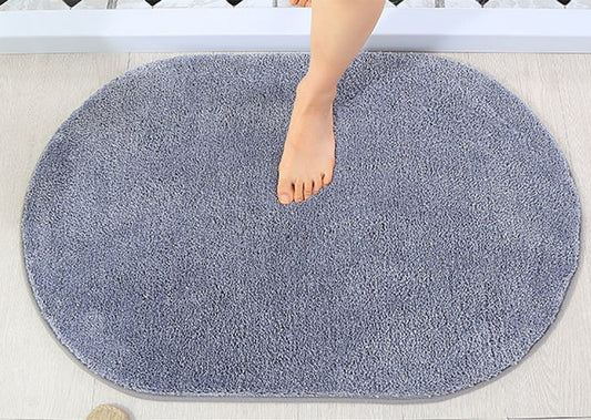 Rynx | Half Circle Fest Khaki Tufted Bath Mat, Multiple Sizes Soft Plush Water-Absorbent, Anti-Slip Toilet Mat, Soft Thick Bathroom Rug, Pure Bathroom Mats, Easy Best Bath Rugs, Hot Shower Mat Non-Slip, Toilet Rug