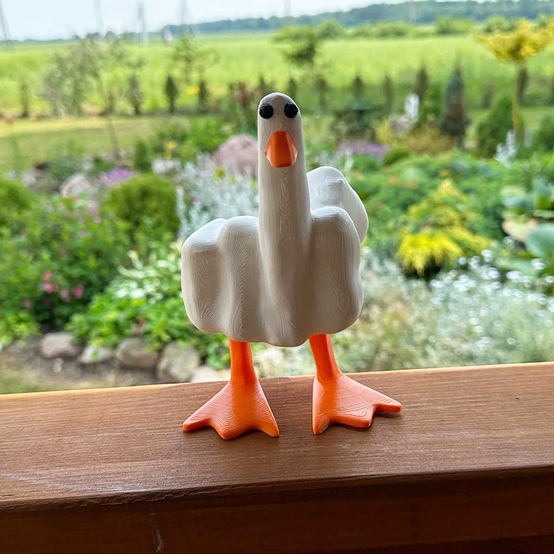 Rynx | Duck ornament in the shape of the middle finger