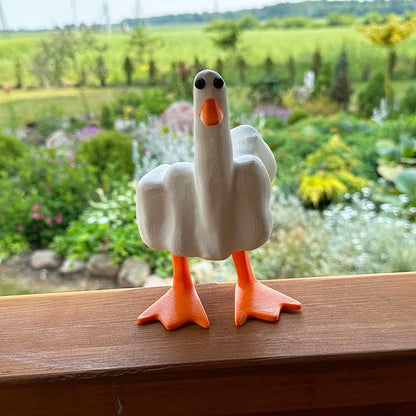 Rynx | Duck ornament in the shape of the middle finger