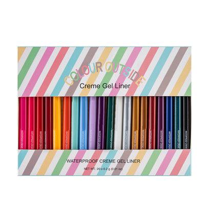 Rynx | 20 Piece Colored Eyeliner Pencil Set