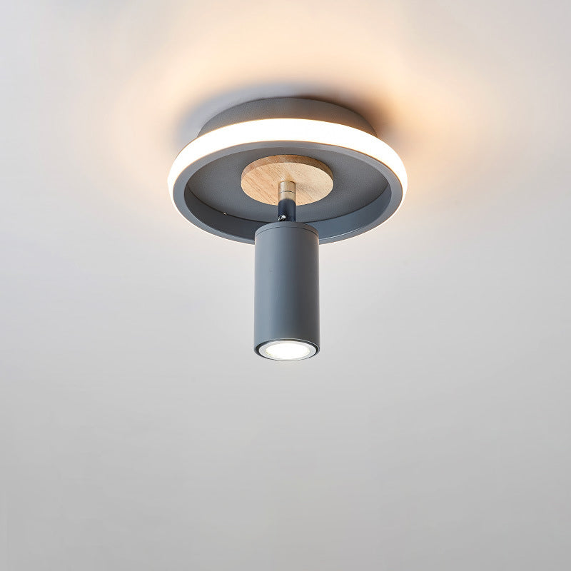 Rynx | IronLume Industrial Flush Spotlight | Modern Loft Style | 1-Light Ceiling Light | Sturdy Lighting for Home