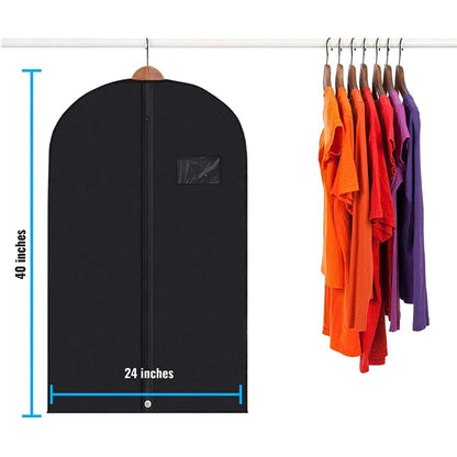 RYNX | 5 Premium Garment Bags - With Transparent Window, Water-Repellent - 40"/54" Inches