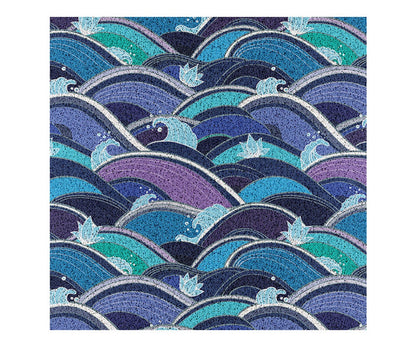 Rynx | Blue Ocean Wave PVC Entrance Mat