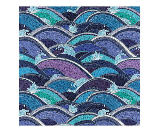 Rynx | Blue Ocean Wave PVC Entrance Mat