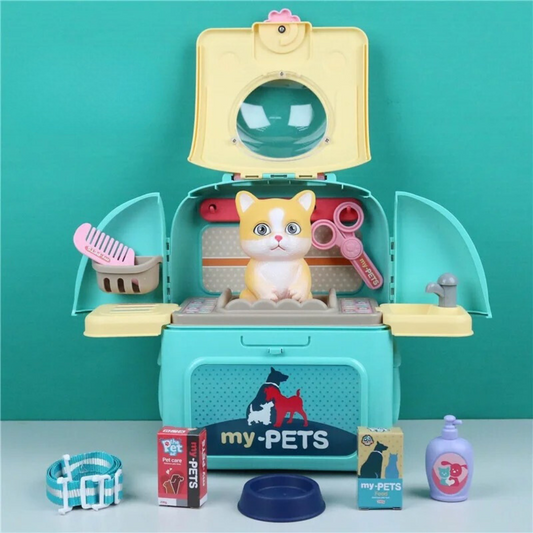 Rynx | Pet Paradise - Portable Pet Grooming Kit - For Kids - Play And Learn