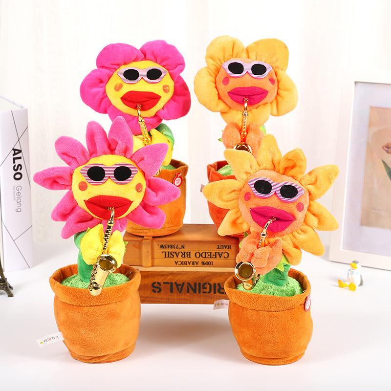 Rynx | Dancing Sunflower Singer with Saxophone, funny toy