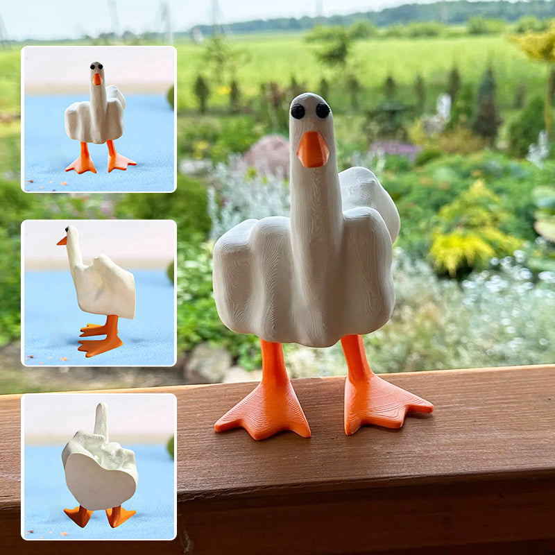 Rynx | Duck ornament in the shape of the middle finger