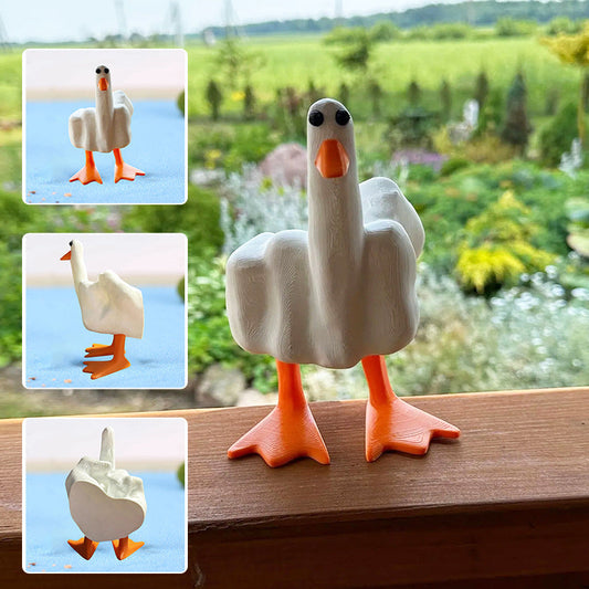Rynx | Duck ornament in the shape of the middle finger