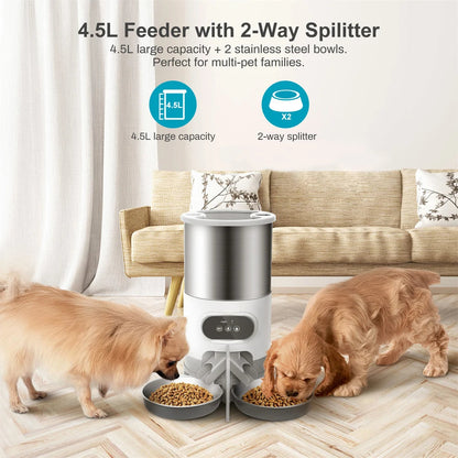 Rynx | 2-Way Splitter Automatic Smart Pet Feeding Station