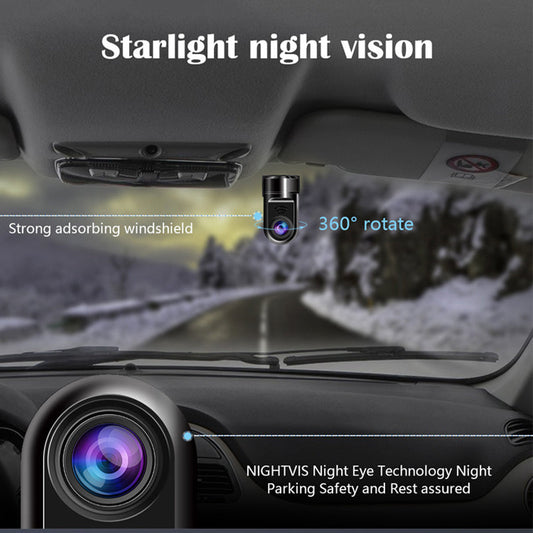 Rynx | 1080P HD 360° Rotating Mini ADAS Dashcam