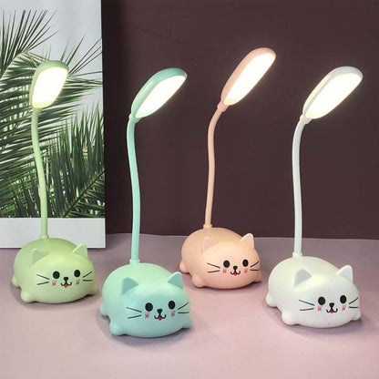 Rynx | Mini Cartoon Cat LED Eye Protection Reading Light USB Rechargeable Desk Lamp