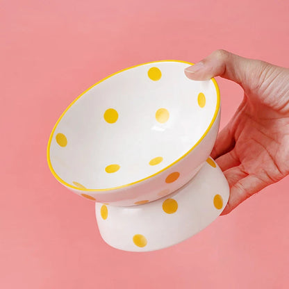 Rynx | Elevated ceramic pet bowl for small dogs and cats