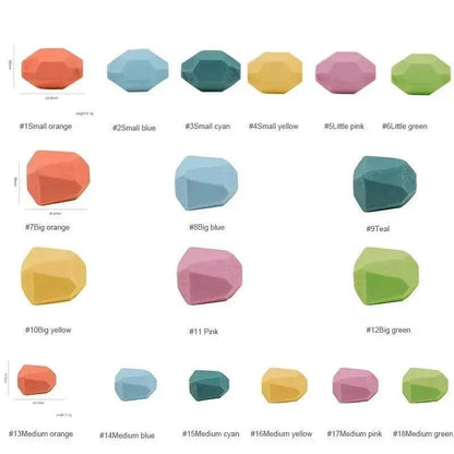 Rynx | Colorful Wooden Building Blocks Set for Creative Learning and Logical Development