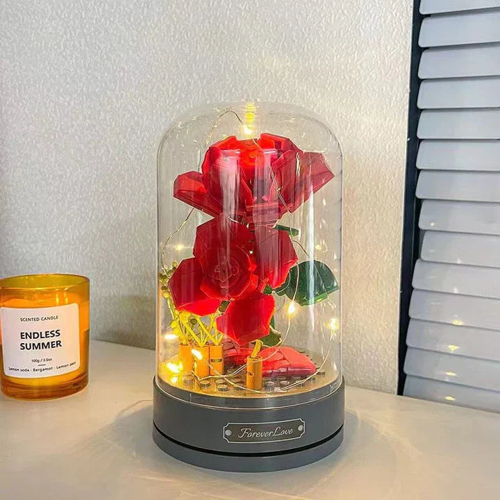 Rynx | PetalTunes – Lego Rose Music Box for Home Decoration and Thoughtful Gifts