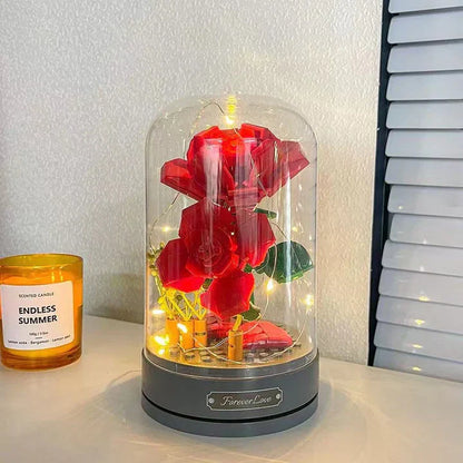 Rynx | PetalTunes – Lego Rose Music Box for Home Decoration and Thoughtful Gifts