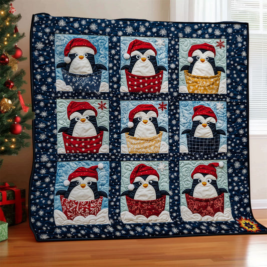 Rynx | Penguins In A Bucket Quilt