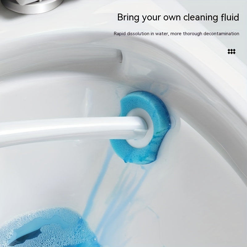Rynx | 32 Brush Heads Set or 48 Accessory Brush Heads - Wall-Mounted Bathroom Cleaning Kit with Fragrant Brushes - Powerful Toilet Brush Set