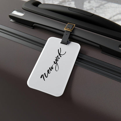 Rynx | Personalized Premium Acrylic Luggage Tags with Adjustable Leather Strap