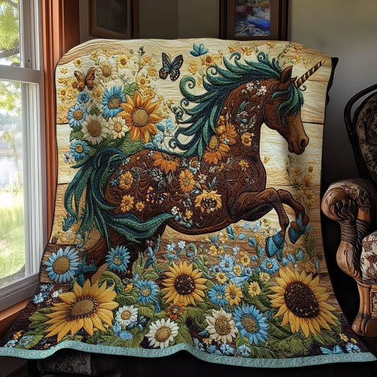 Rynx | Brown Horse Quilted Blanket