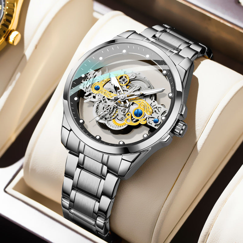 Rynx | New Double-Sided Skeleton Handful Automatic Machine Non-Mechanical Watch