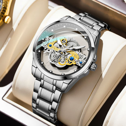 Rynx | New Double-Sided Skeleton Handful Automatic Machine Non-Mechanical Watch
