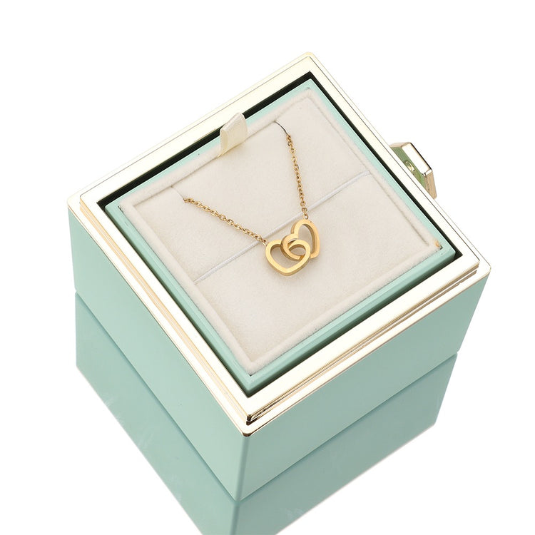 RYNX | [Ideal Gift] Eternal Rose Box - With Engraved Necklace & Artificial Rose