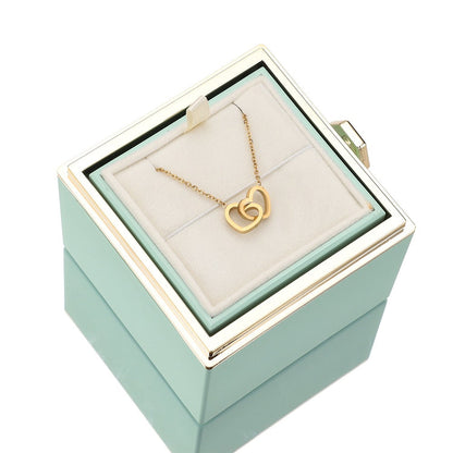 RYNX | [Ideal Gift] Eternal Rose Box - With Engraved Necklace & Artificial Rose