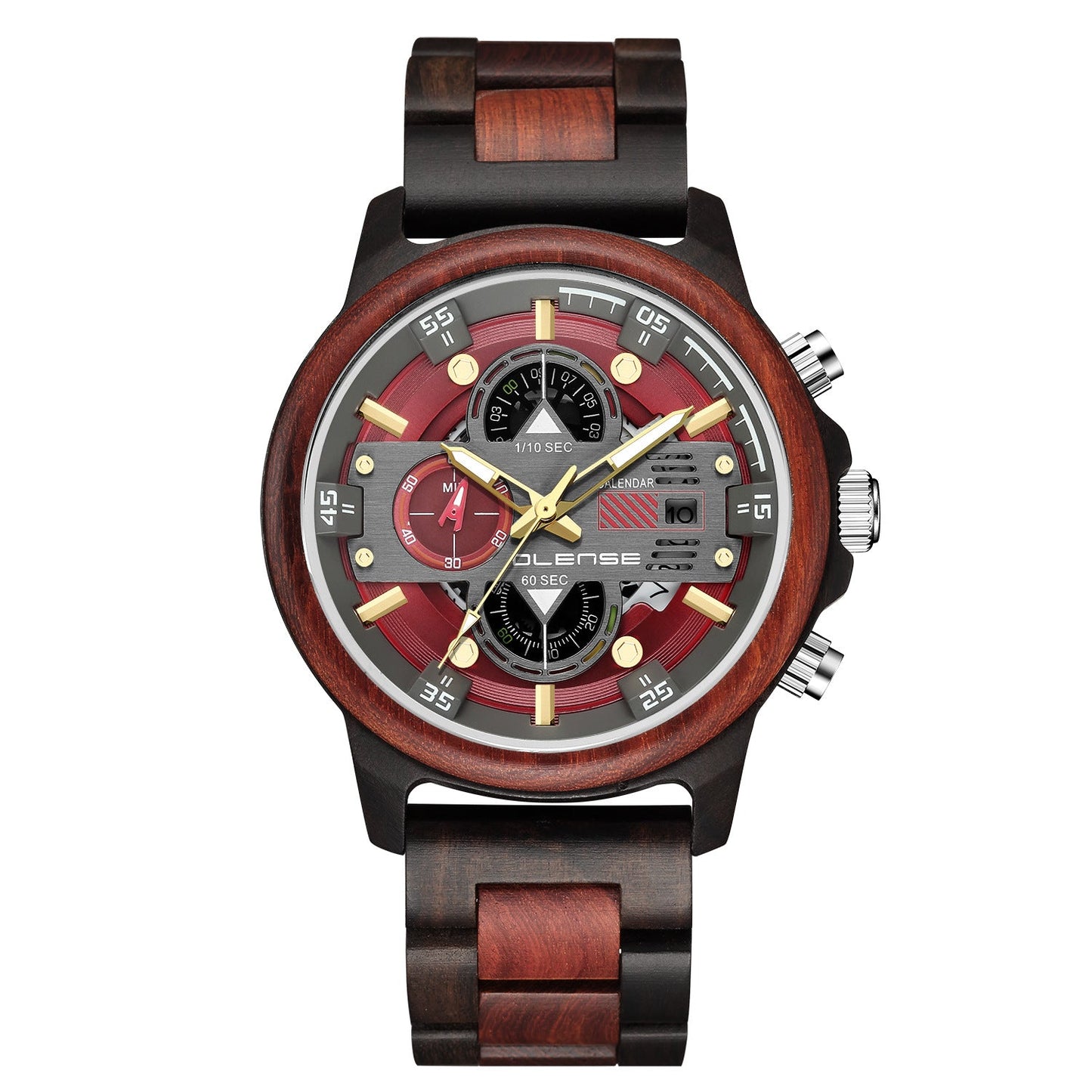 Rynx | Men's Wooden Watch Quartz Multifunctional Luminous