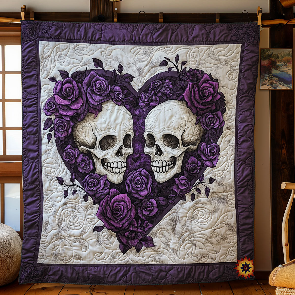 Rynx | Pair of Skull In Valentine’s Day Quilt