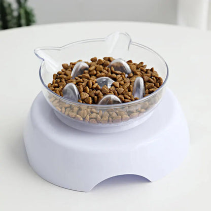 Rynx | 15 Degree Tilt Anti-Suffocate Cat Slow Feeder with Raised Stand