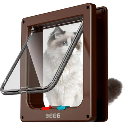 Rynx | Cat Door Indoor/Outdoor Locking Brown
