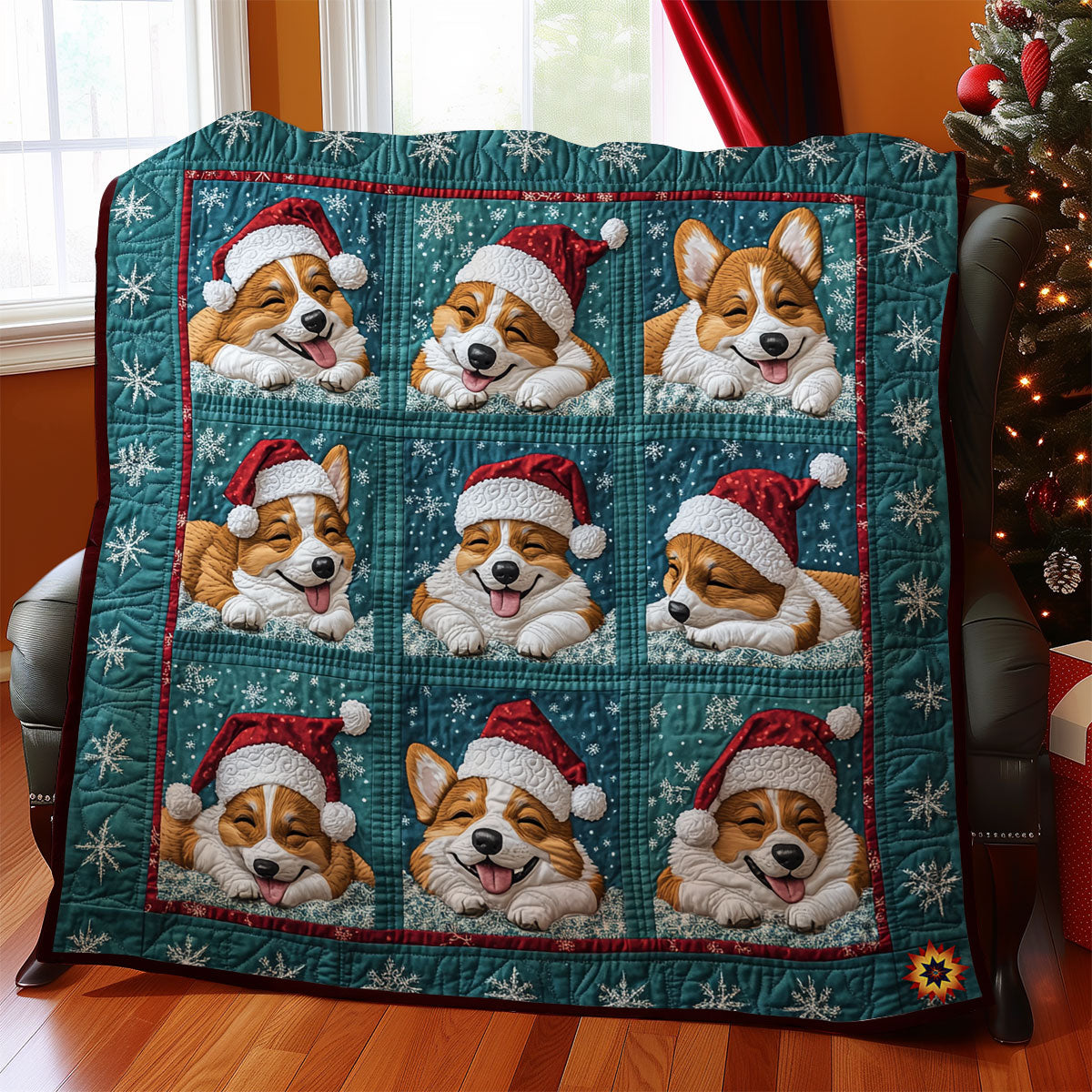 Rynx | Santa Corgi Blanket