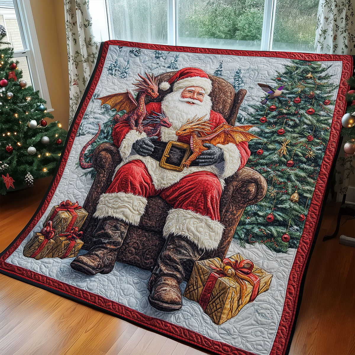 Rynx | Santa Claus and Dragon Quilt