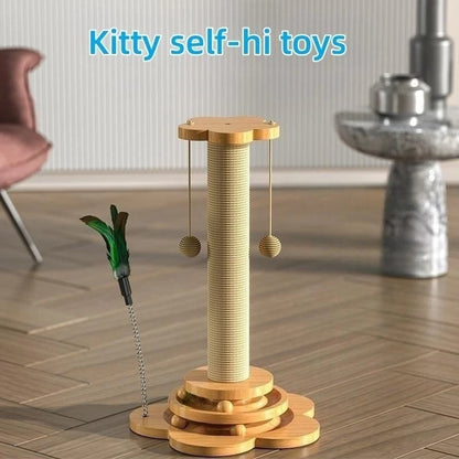 Rynx | Durable Wood Cat Turntable