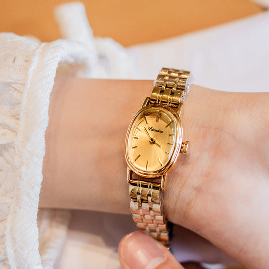 Rynx | Oval Mid-ancient Steel Watch Women