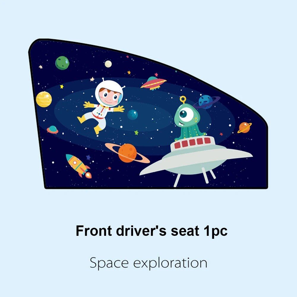 Rynx | Magnetic Curtain In The Car Window Sunshade Cover Cartoon Universal Side Window Sunshade UV Protection For Kid Baby Children
