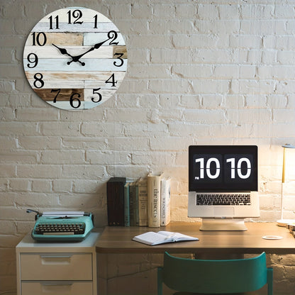Rynx | Nautical Wall Clock - Silent Round Clock, Blue Theme for Outdoor and Indoor